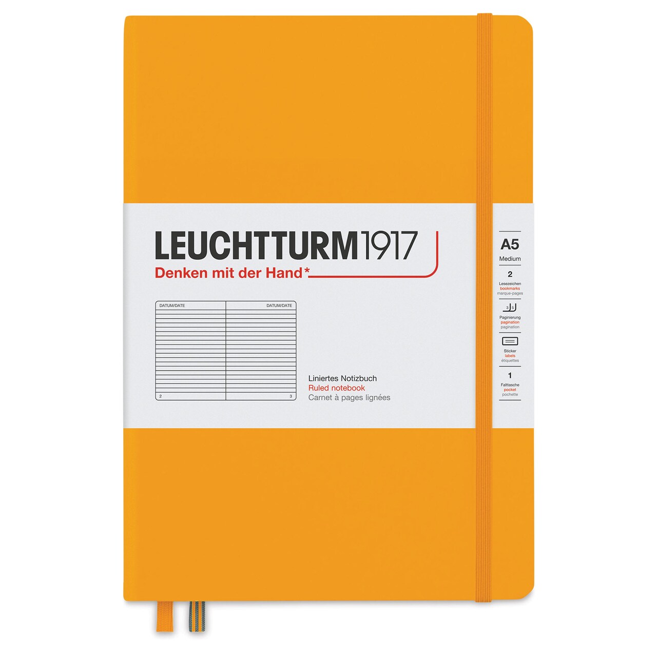 Leuchtturm1917 Ruled Hardbound Notebook - Rising Sun, 5-3/4" x 8-1/4"